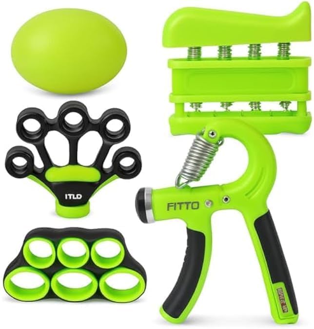 72 Pieces Adjustable Grip Strength Trainer Set - Forearm Exerciser & Finger Strengtheners for Enhanced Hand Grip