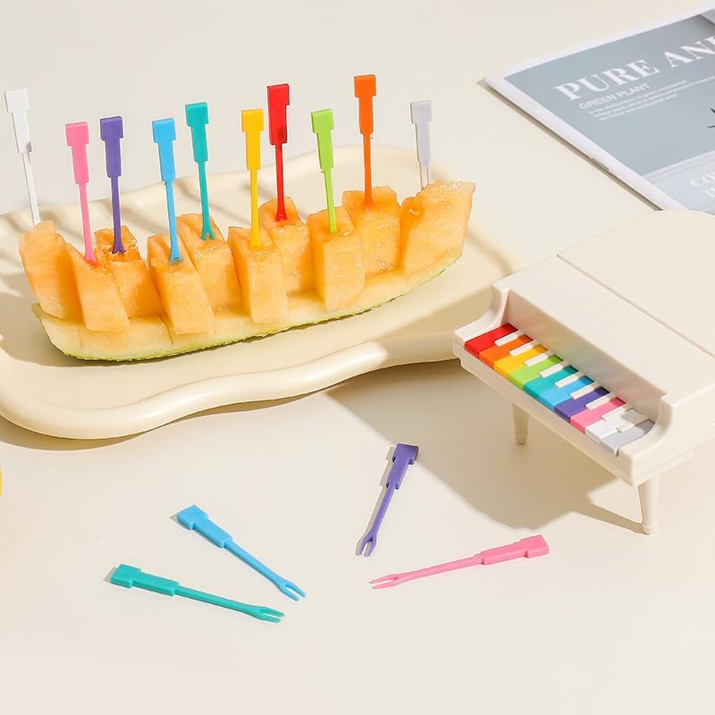 144 Pieces Piano Fruit Forks (Unique Black Design – 0.072 kg)
