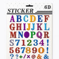 144 Pieces English Alphabet & Number Stickers (1-9 with Arithmetic Symbols for Kids – Classroom – Crafts – Scrapbooking – Homeschool)