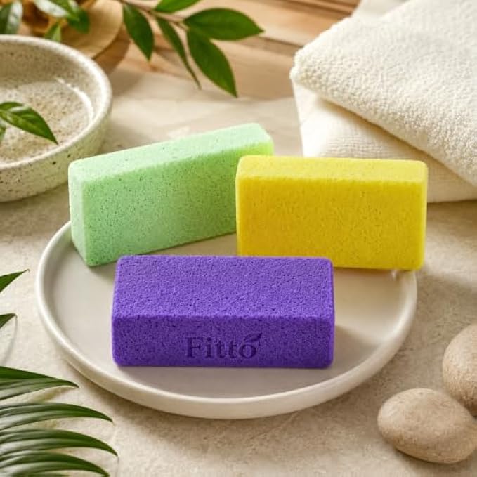 120 Pieces Pumice Foot Stones (Assorted Colors – Medium Coarse Exfoliating Block for Wet and Dry Foot Care)