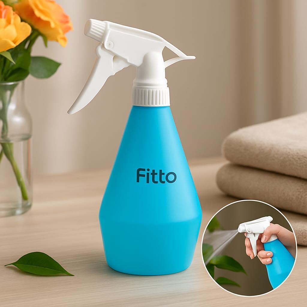 96 Pieces Blue Plastic Spray Bottles (500ml with Trigger Mechanism for Fine Mist Dispensing)