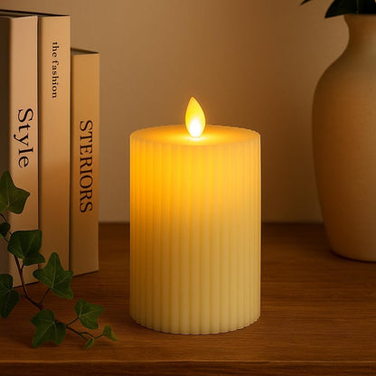 LED flameless candle 7.5x12.5 cm for home decor, birthdays, Christmas, indoor/outdoor use, flameless smokeless warm lighting