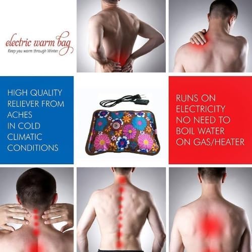 96 Pieces Electric Heating Pad Hot Water Gel Pillows for Neck (Back – and Muscle Pain Relief - Rechargeable Heat Therapy for Cramps – Massage – and Comfort - Portable – Easy-to-Use for Soothing Relief)