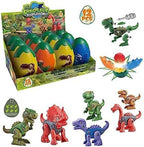 96 Pieces 3 Pieces Dinosaur Surprise Eggs with 3 Take Apart Dinosaur and Screw Drivers