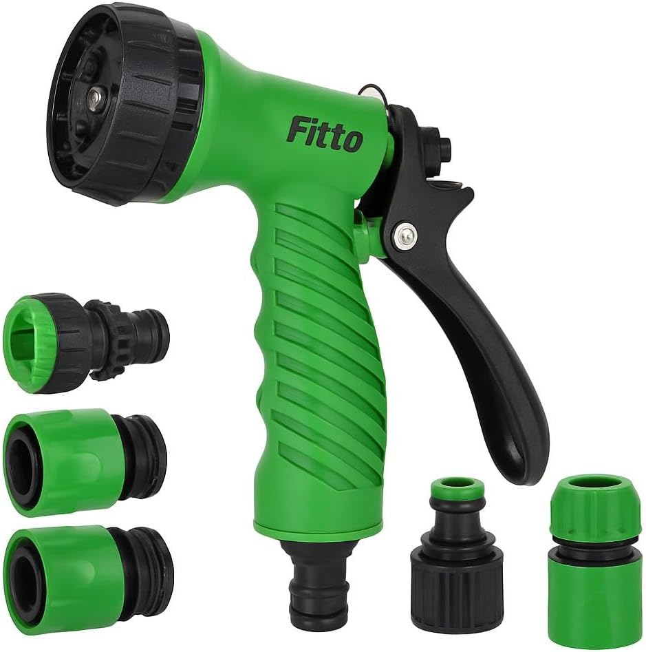 96 Pieces Garden Spray Gun Sets with Textured Grip and 3 Interchangeable Nozzles