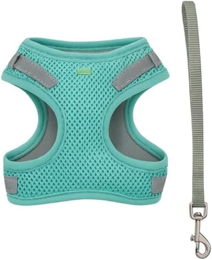 Dog Harness and Lead Set Size M 20.5x15cm Adjustable Pet Harness and Lead for Small/Medium Dogs & Cats