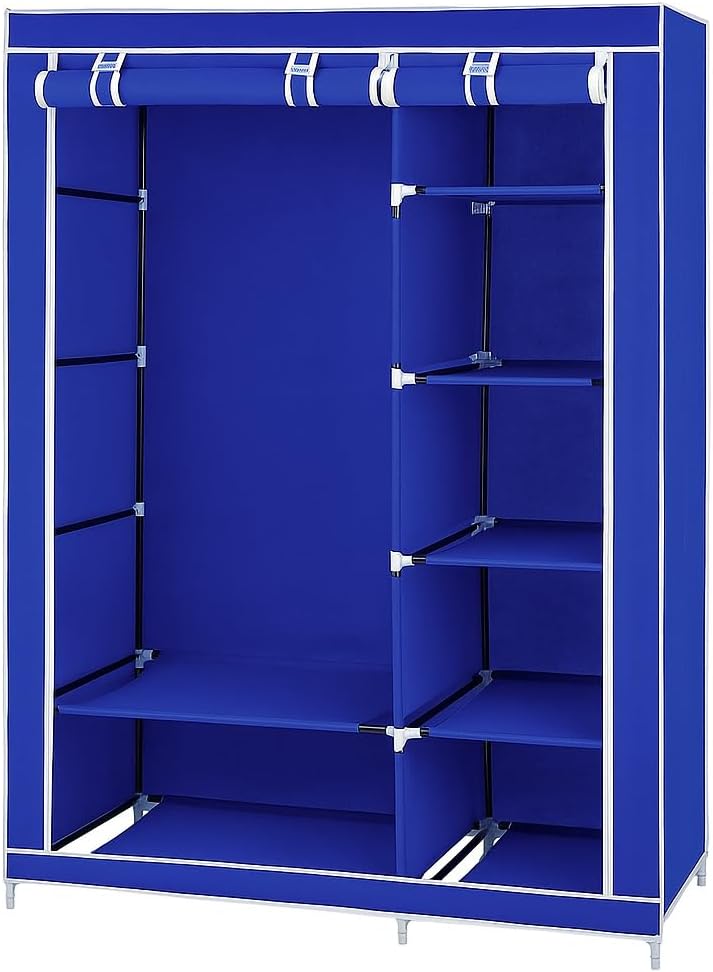 48 Pieces Fabric Wardrobes (Cloth Cabinet – Storage Organizer – With Cover – 175x110x45cm)