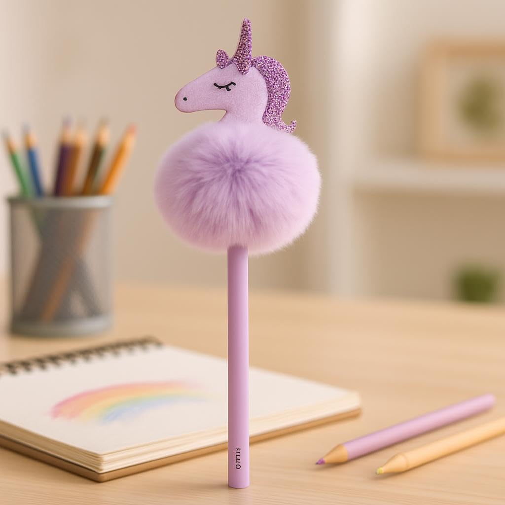 120 Pieces Unicorn Fantasy Ball Pens (1.0mm – 26cm – Assorted Colors – Pack of 4)