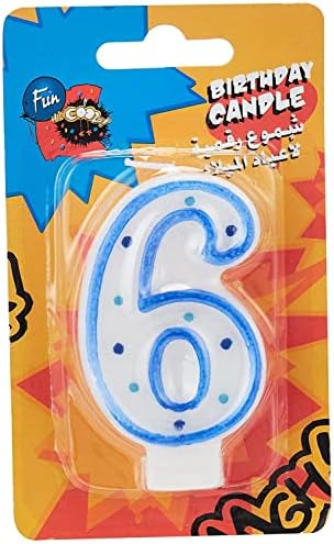 Birthday Candle Number 6 – Fun Party Decoration Essential for Birthday Celebrations, UAE
