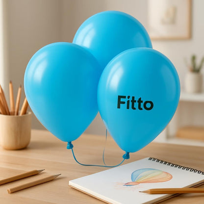 Latex Party Balloons 100 Pcs 12 Inch Light Blue - Wedding, Birthday & Special Occasion Decor