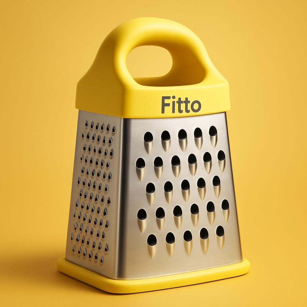 3 Pcs Hand Grater with Box, Large-Capacity Food Grater for Cabbage, Carrot, Potato, Cucumber Slicing, Cheese Shredders, Durable Stainless Steel, Comfortable Handle, Non-Slip Edge