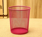 96 Pieces Round Paper Bins (23.5x19x26cm for Office & Home Waste Disposal – Pink)