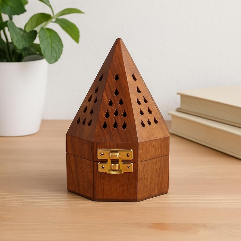 96 Pieces Wooden Bakhoor Burners for Home Fragrance (Incense Holder – Arabic Oud Burner)