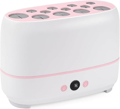 Upgraded Makeup Brushes Dryer – Electric Brush Drying Machine with Thermo-Control, Dries 12 Brushes & 2 Sponges