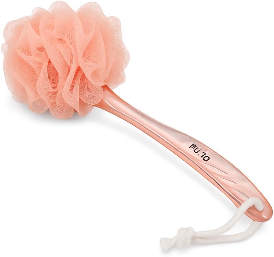120 Pieces Bath Body Brush Loofahs with Long Handle for Men & Women