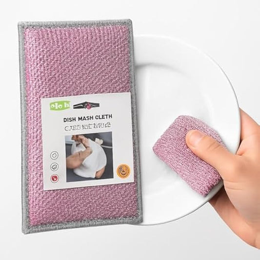 Dish Wash Cloth Assorted Colors - Microfiber Kitchen Dishcloth Reusable Absorbent Scratch-Free Cleaning Cloth for Dishes & Surfaces