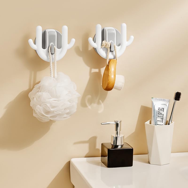 120 Pieces Adhesive Wall Slipper Hooks (Waterproof & Trackless – PP Material – Pack of 3 – White)