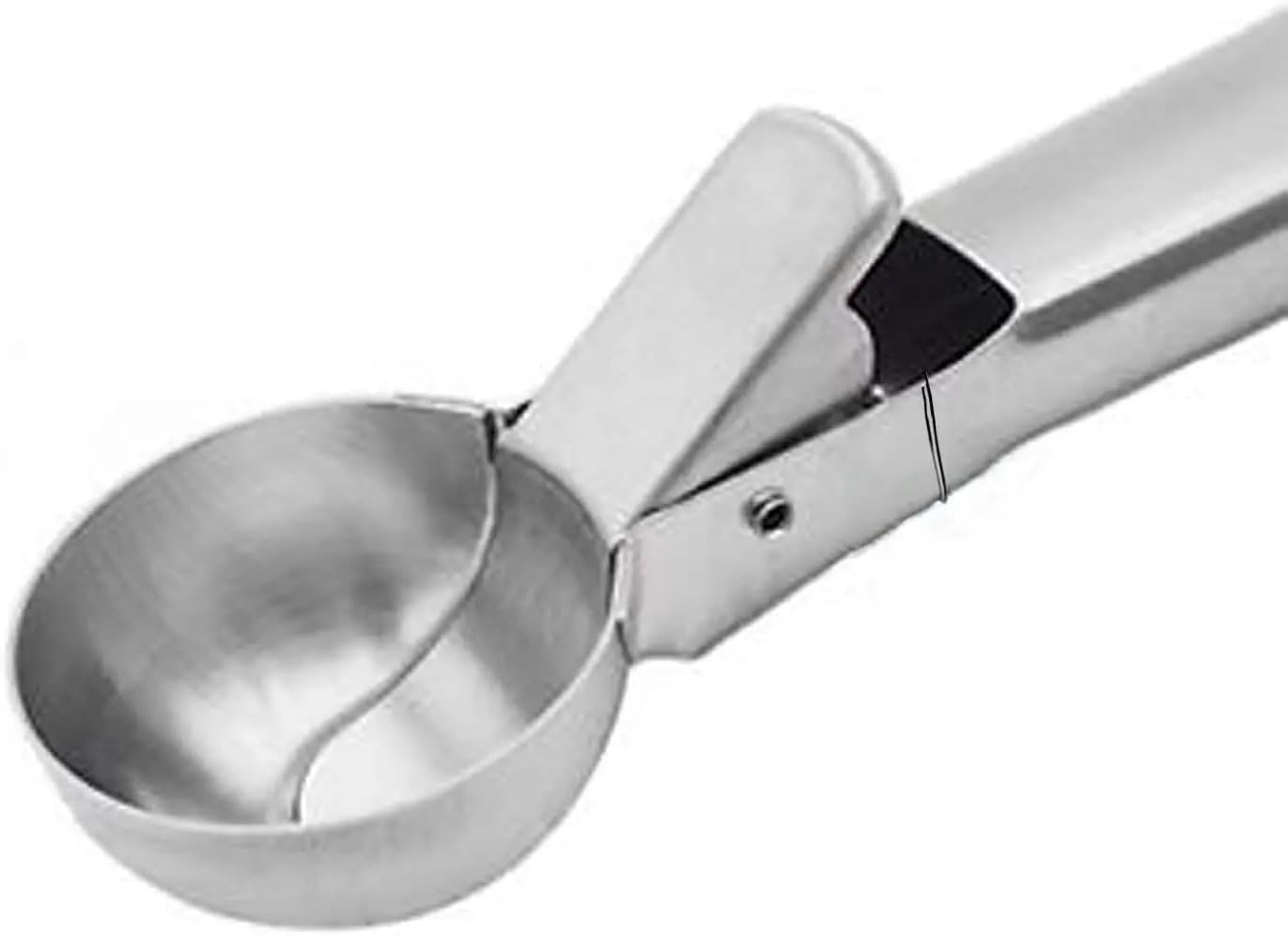 Stainless Steel Trigger Ice Cream Scoop - Durable, Ergonomic Design for Effortless Serving, 18.8 CM Length, Perfect for Home, Kitchen, Bars, and Parties