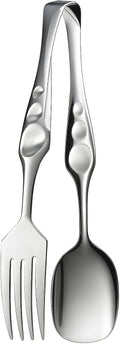 120 Pieces 3-in-1 Fork Spoon Tongs (Multifunctional Kitchen Utensil – Stainless Steel with Heat-Resistant Handles – Ideal for Serving – Cooking – and Grilling – Durable – Easy to Clean)