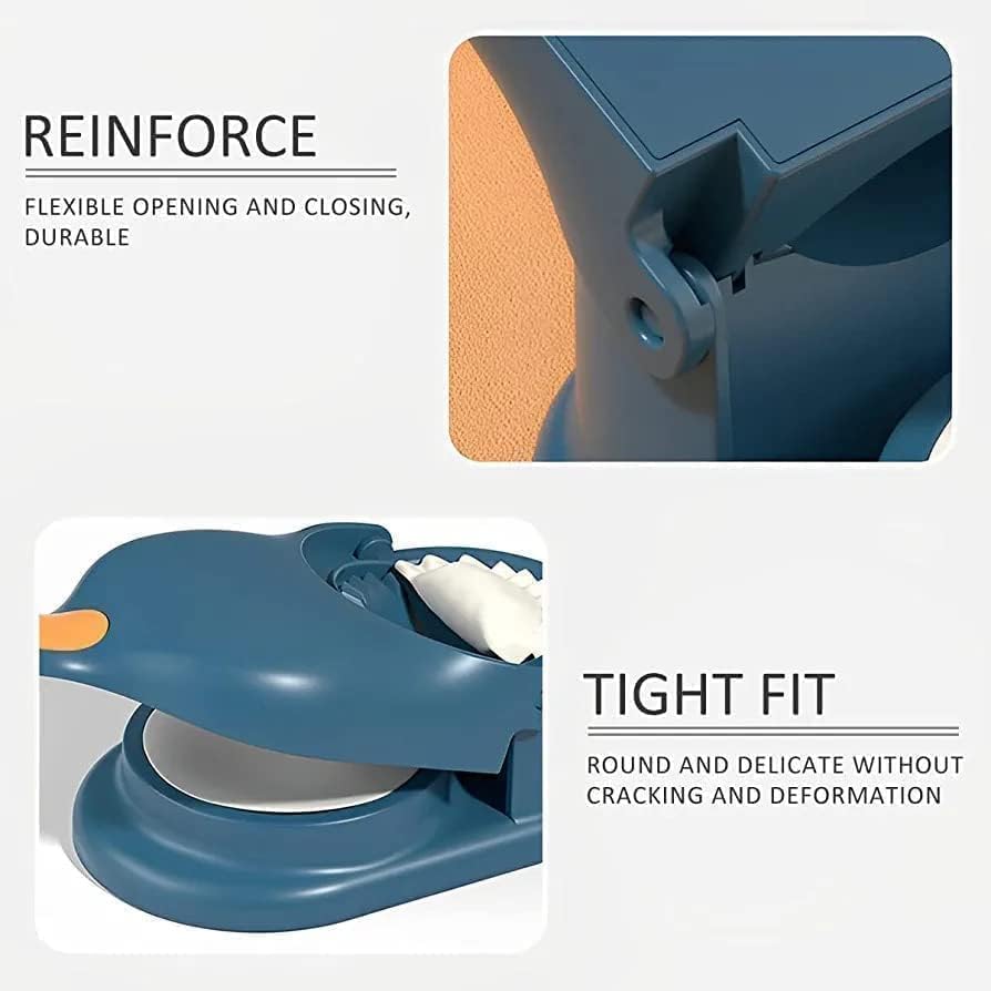 Dumpling Maker Ghughra Momos Machine, 2 in 1 Skin Press Mould, Gujiya Making, Kitchen Tool, Puri Maker, Best Gift for Women Girls, Pack 1