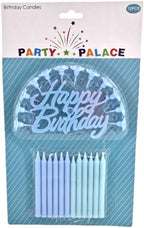 240 Pieces Blue Birthday Party Candles for Table Top Decoration (Ideal for Birthday Parties – Event Decor – Celebrations – & Special Occasions)