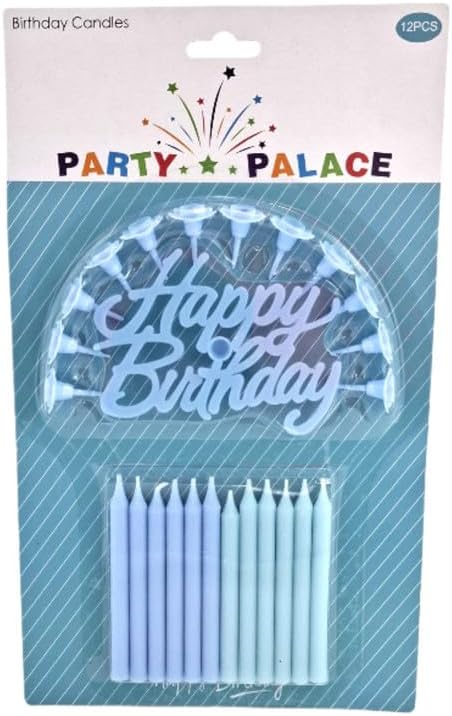 Blue Birthday Party Candle for Table Top Decoration – Ideal for Birthday Parties, Event Decor, Celebrations, & Special Occasions