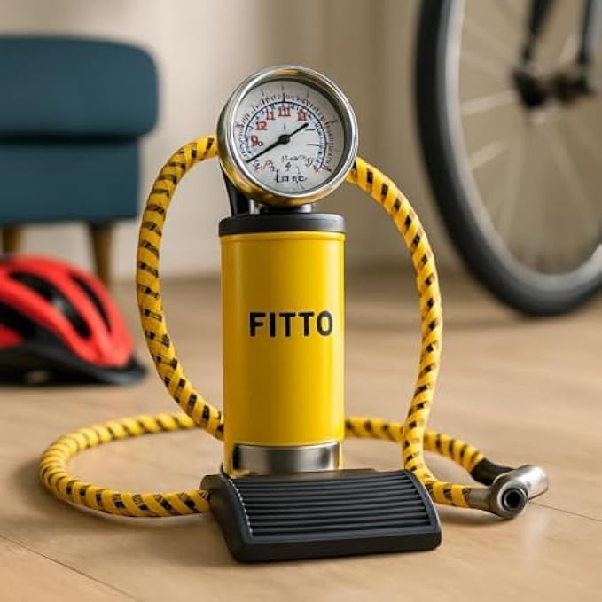 Single Cylinder Yellow Air Foot Pump for Quick Inflation