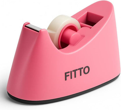 Pink Tape Dispenser - 1 Piece for Office & Home Use