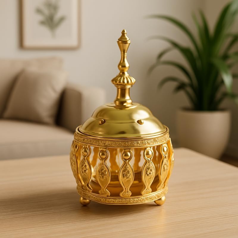 120 Pieces Bakhoor Burner Goldens for Home Fragrance and Aromatherapy