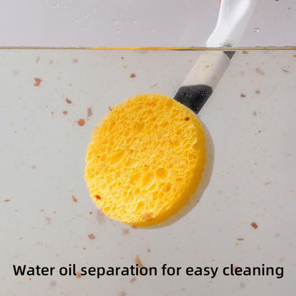 Long Handled Wood Pulp Cotton Pot Brush – Ergonomic Design