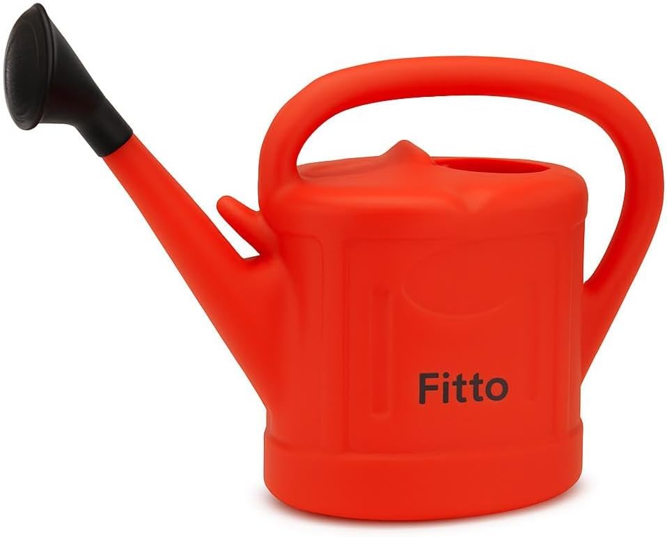 72 Pieces Bright Red Plastic Watering Cans with Long Spout - (6L Capacity)