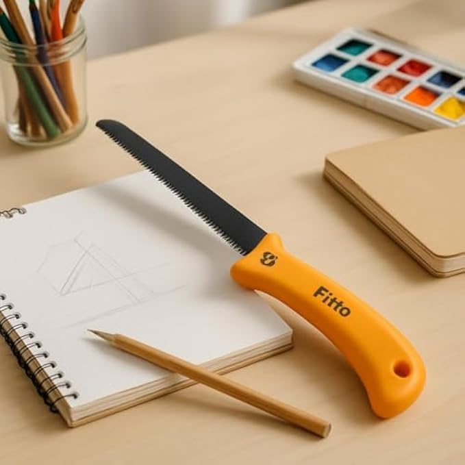 Mini Hand Saw 30cm Compact Saw with 17cm Blade for Woodworking, Pruning, Camping, Gardening