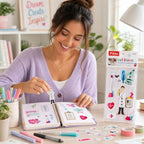 144 Pieces Medical Theme Craft Stickers (32-Piece Self-Adhesive Doctor and Hospital Sticker Sheet for Journals – Cards and DIY Projects)