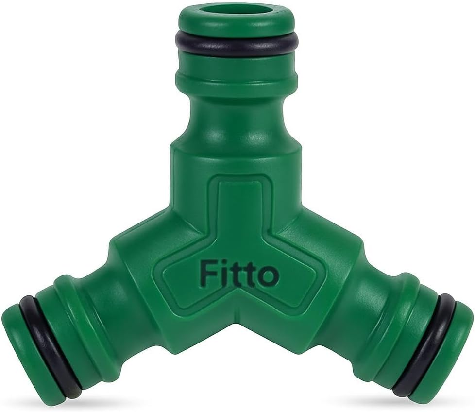120 Pieces Green Three-Way Coupling Couplers for Garden Hoses