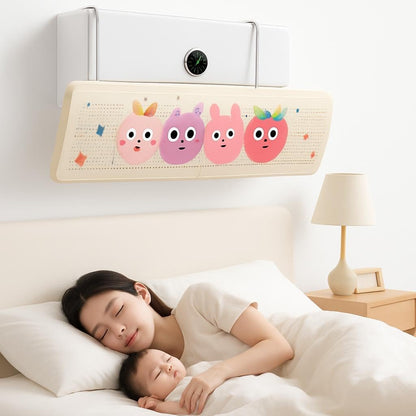 Adjustable AC Air Deflector – Dog Style Design – Multicolor – Standard Size – PP + ABS Material