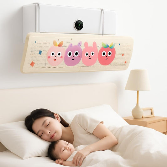 Adjustable AC Air Deflector – Dog Style Design – Multicolor – Standard Size – PP + ABS Material