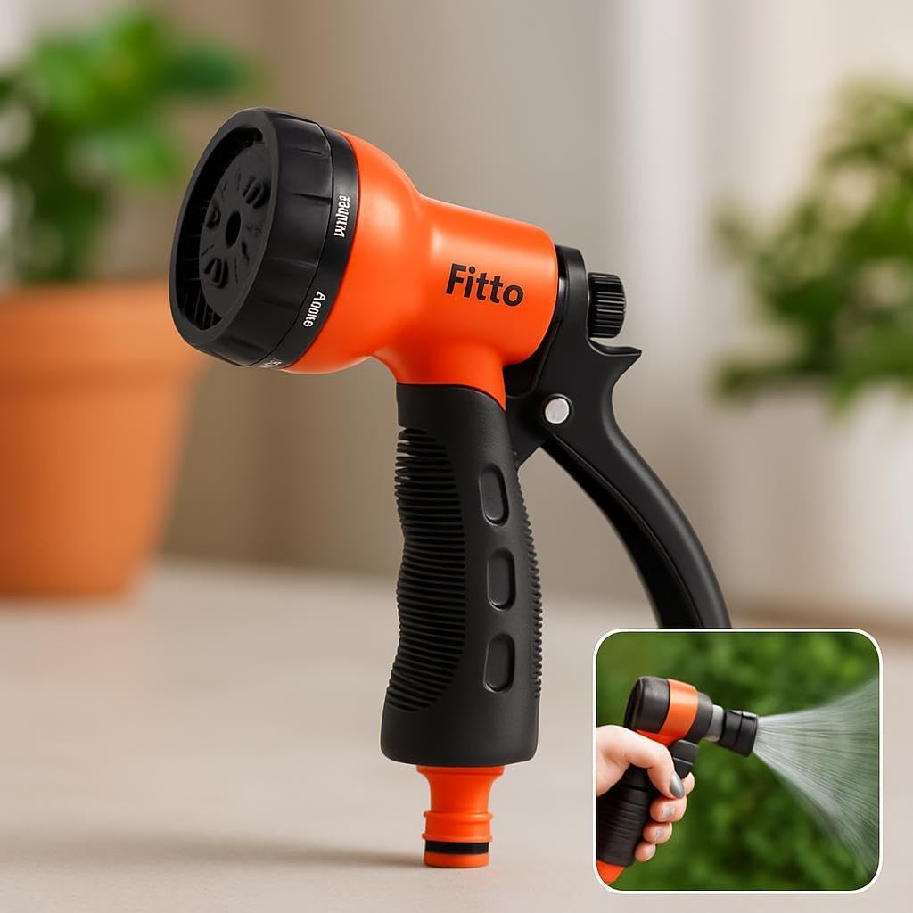 Multi-Pattern Spray Gun for Watering Plants and Cleaning