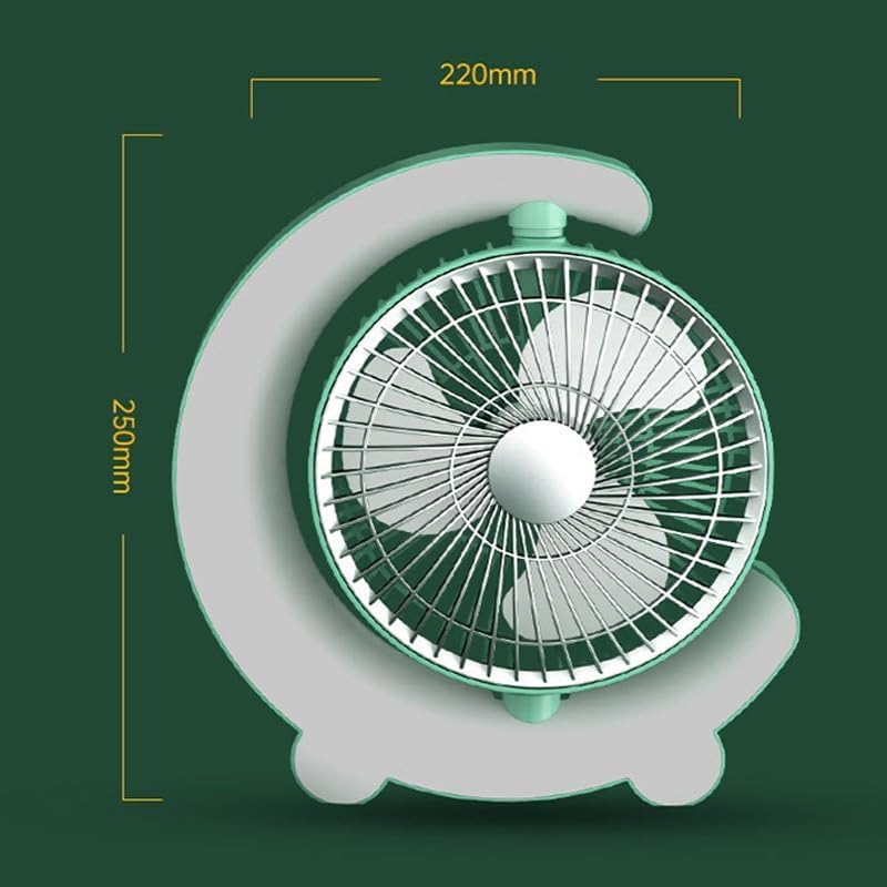 72 Pieces Desk Fans (Strong Airflow – Quiet – 3 Speed Wind – Mini Table Fan – Type-C Charging – Colorful Light – Rotatable)
