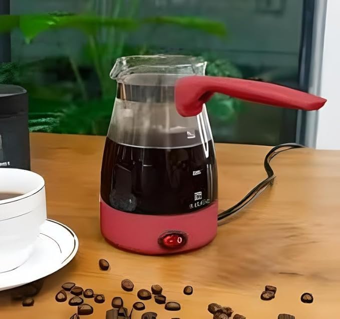 72 Pieces Portable Electric Tea & Coffee Makers (Turkish Coffee Pot - Electric Glass Kettle – Multi-Purpose – 17oz – Easy to Use & Clean)