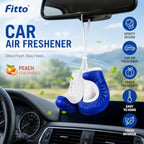 96 Pieces Boxing Glove Car Air Fresheners (Blue and White Peach-Scented Hanging Ornament for Rearview Mirror – Car – SUV and Small Spaces)