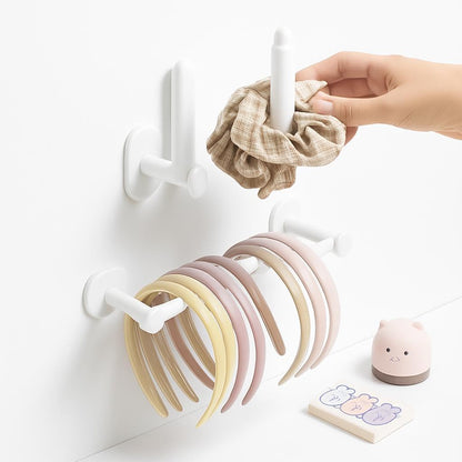 L-Shaped Rotating Multifunctional Hook – Adjustable Swing Arm – White