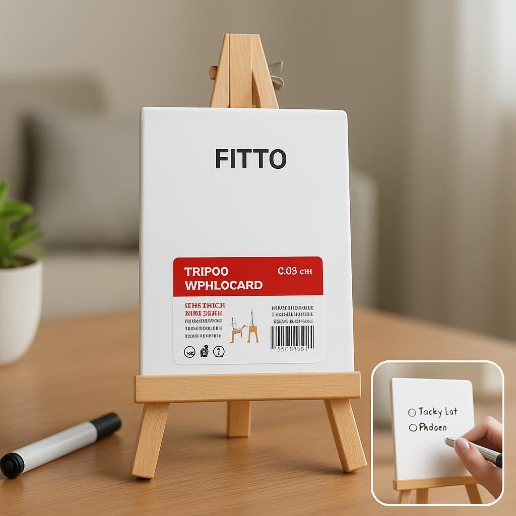 Tripod Whiteboard 23x12cm - Portable and Lightweight for Easy Use