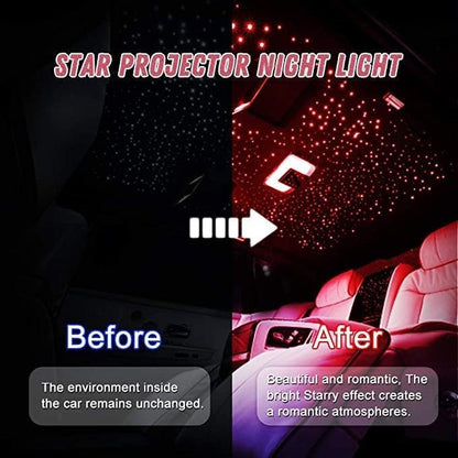 USB Star Light Projector for Car and Home – Flexible 360° Ceiling Galaxy Lamp, Romantic Atmosphere, Multi-Pattern LED, Portable Interior Light for Car Roof and Room Decor