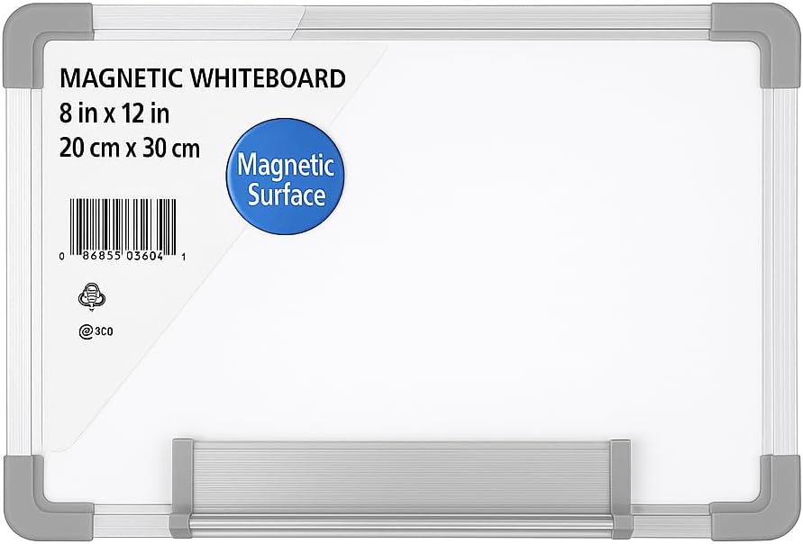96 Pieces Magnetic Whiteboards (20cm x 30cm – Dry Erase Board for Home – Office – School – Wall Mount)