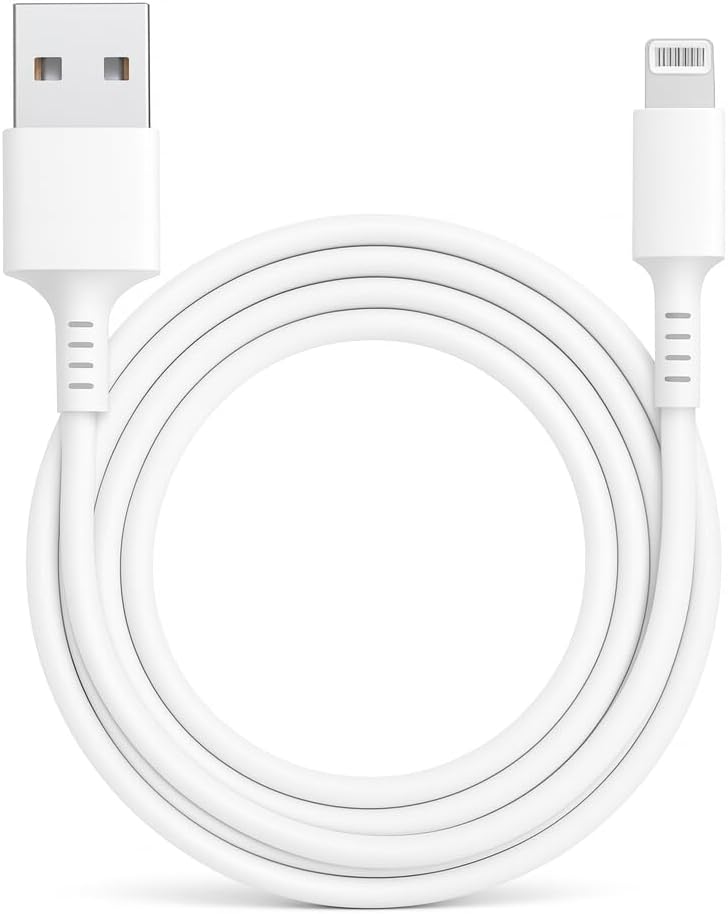 120 Pieces 18W USB to Lightning Charging Cables (3 Amp – 3 Meter Length – White)