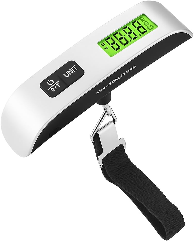 96 Pieces Portable Hanging Digital Scales (50kg – LCD Digital Display – Mini Electronic – Fishing Luggage Scale)