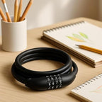 96 Pieces Wire Lock Black - Flexible Steel Cable Locks for Bike (Scooter – Luggage – Travel & Gates - Portable Anti-Theft Security Lock)