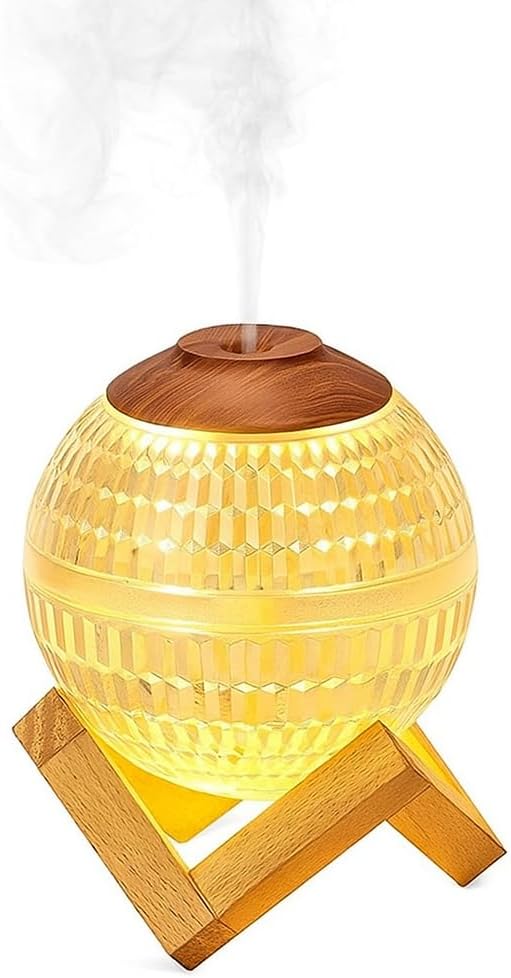 72 Pieces Colorful Crystal Ball Essential Oil Diffusers (350ml – RGB – Quiet – Aromatherapy – Timer – Auto-Off – 7 Colors Light – For Living Room Bedroom Office)