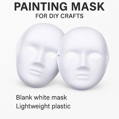 Painting Mask 24cm x 19cm White for Art Projects and DIY Crafts