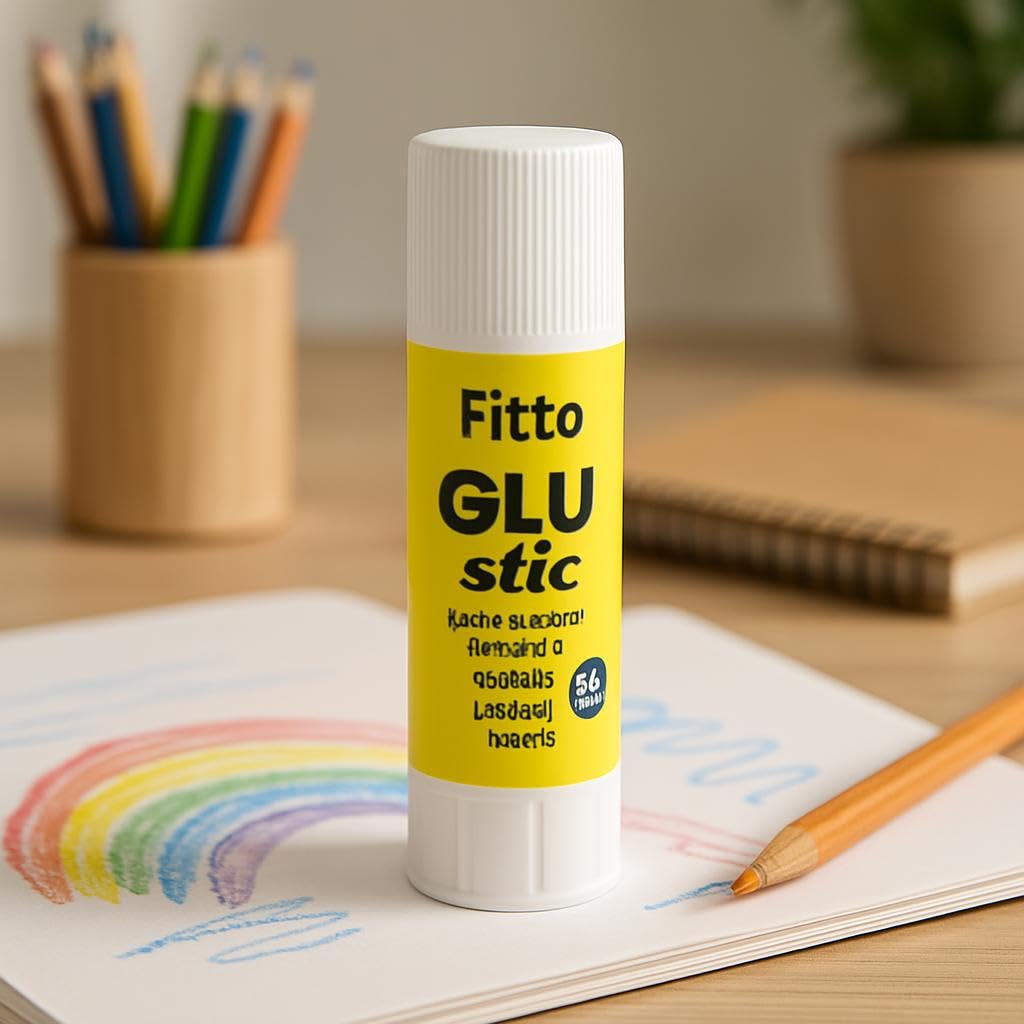 GLU Stick - Non-Toxic, Washable, Quick-Dry Glue for Crafting, School & Office Supplies - Strong Bond on Paper, Cardboard, Fabric - Ideal for Kids & Adults, Mess-Free and Easy to Use